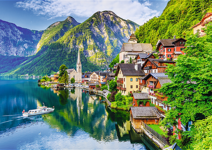 Пазл Trefl Гальштат, Австрія 1000 елементів 10670 (5900511106701) - зображення 3