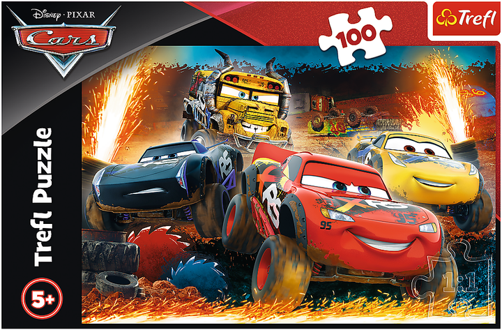 Пазл Trefl Cars Экстремальная гонка 100 элементов (5900511163582) - Фото 3 Пазл Trefl Cars Экстремальная гонка 100 элементов (5900511163582) - изображение 3