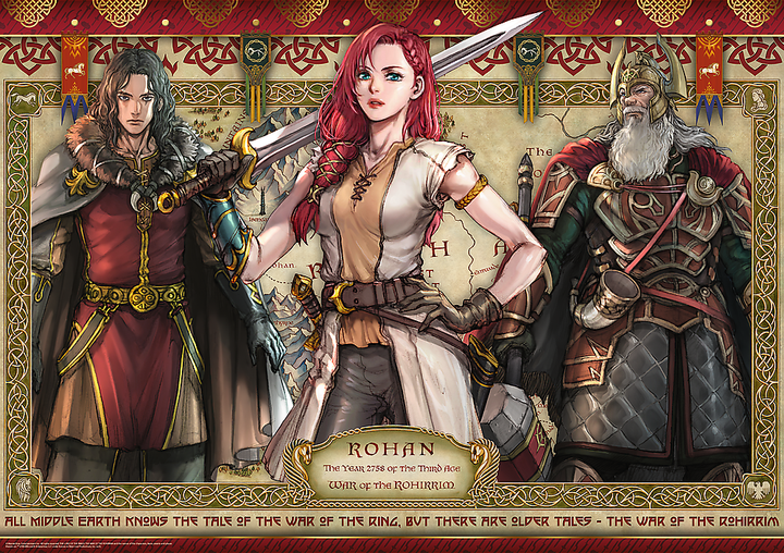 Пазл Trefl Володар перснів: Війна Рохіррим 1000 елементів 10937 (5900511109375) - зображення 3