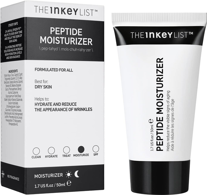 Krem nawilżający do twarzy The Inkey List Peptide 50 ml (5060879822061) - obraz 2