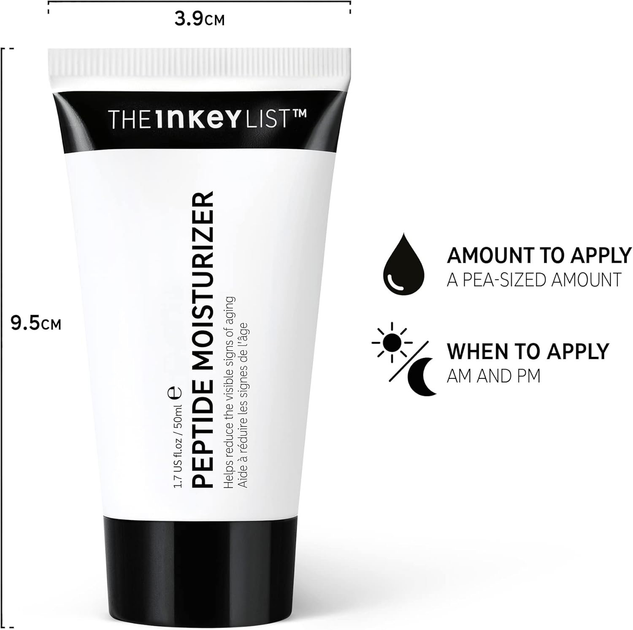Krem nawilżający do twarzy The Inkey List Peptide 50 ml (5060879822061) - obraz 3