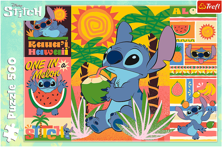 Пазл Trefl Lilo & Stitch Канікули зі Стічем 500 елементів 37483 (5900511374834) - зображення 2