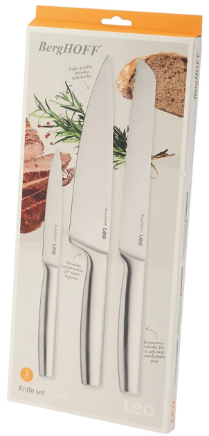 Zestaw noży Berghoff Leo Legacy Classic 3 elementy (5413821364575) - obraz 2