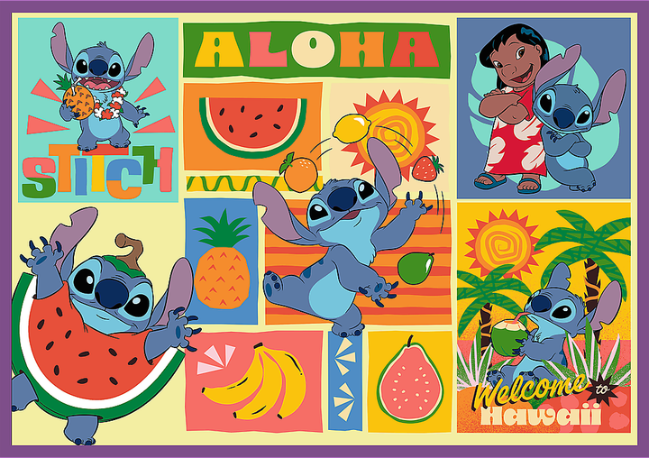 Пазли Trefl Lilo & Stitch Дивовижний Стіч 4x250 елементів 13311 (5900511133110) - зображення 4