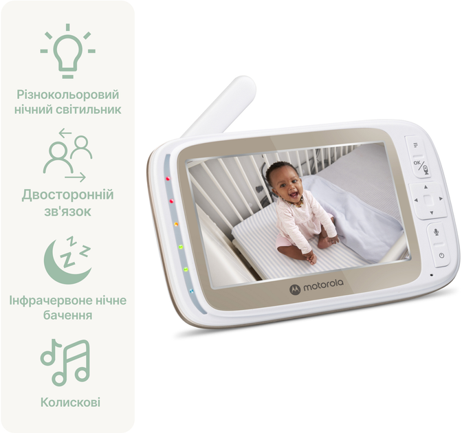 Відеоняня Motorola VM85 | Wi-fi | 2.4 ГГц (5055374710050) - зображення 3