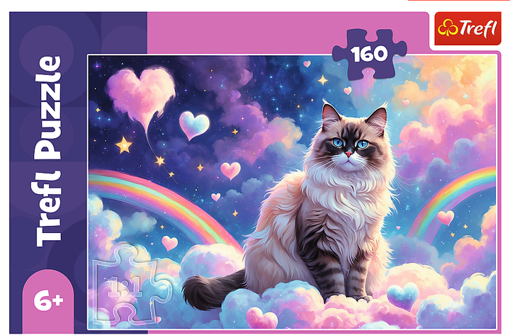 Puzzle Trefl Kot domowy 160 elementów 13327 (5900511133271) - obraz 2