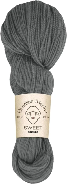 8336 BRAZILIAN MERINO SWEET пряжа (100% меринос .100г .300 м ), сірий - Фото 1 8336 BRAZILIAN MERINO SWEET пряжа (100% меринос .100г .300 м ), сірий - изображение 1