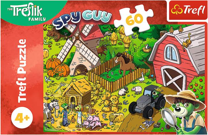 Пазл Trefl The Treflik Family Трефліки на фермі 60 елементів 17402 (5900511174021) - зображення 2