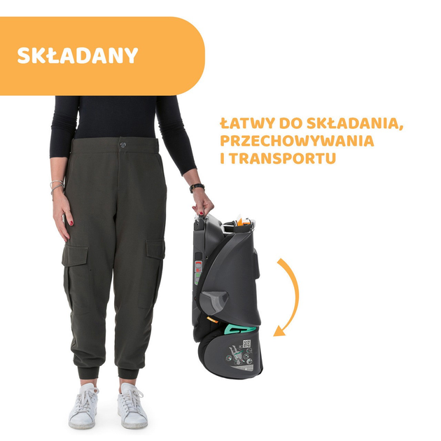 Fotelik samochodowy dla dzieci Chicco FOLD&GO I-SIZE 100-150 cm Granatowy (8058664173532) - obraz 7