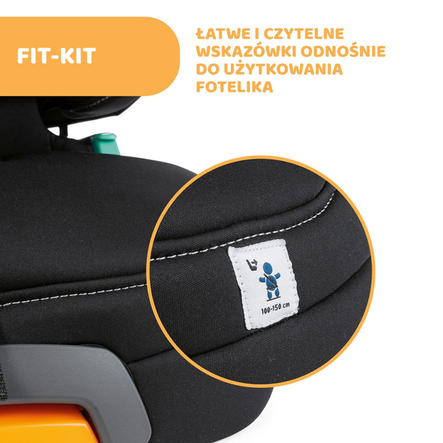 Fotelik samochodowy dla dzieci Chicco FOLD&GO I-SIZE 100-150 cm Granatowy (8058664173532) - obraz 9