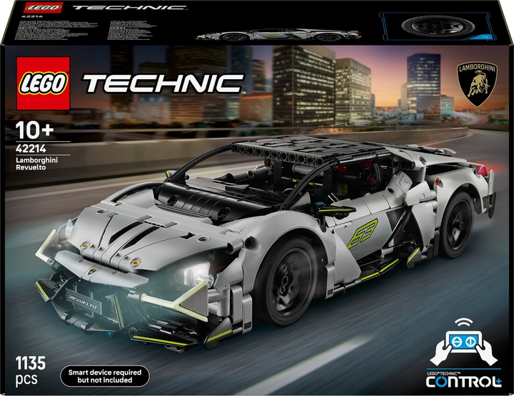 Zestaw klocków LEGO Technic Supersamochód Lamborghini Revuelto 1135 elementów 42214 (5702017816371) - obraz 1