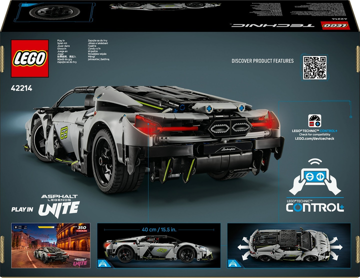 Zestaw klocków LEGO Technic Supersamochód Lamborghini Revuelto 1135 elementów 42214 (5702017816371) - obraz 5
