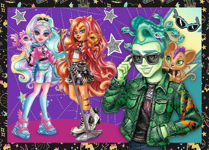 Пазли 4в1 Trefl Monster High Напружений день у Монстр Хай 35+48+54+70 елементів 34655 (5900511346558) - зображення 3