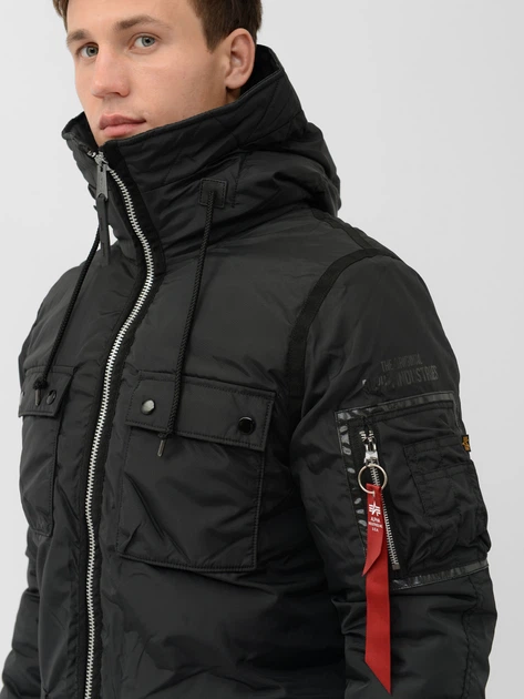 Куртка зимняя мужская Alpha Industries N-3B Skytrain Parka MJN48505C1 3XL Black - изображение 13