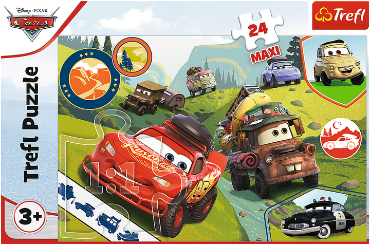 Пазл Maxi Trefl Cars Счастливые машинки 24 элемента (5900511143522) - Фото 3 Пазл Maxi Trefl Cars Счастливые машинки 24 элемента (5900511143522) - изображение 3