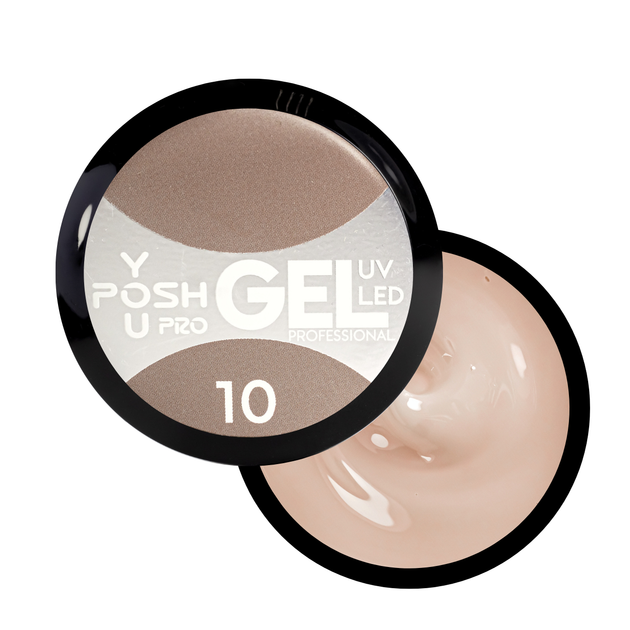 Гель для наращивания ногтей You-POSH Gel UV/LED однофазный 50 мл № 10 Светло-бежевый - изображение 5