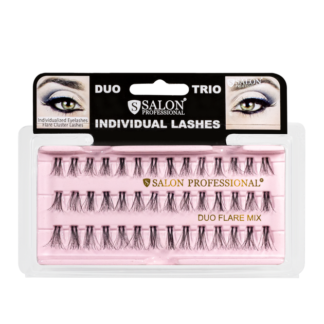Пучковые ресницы для наращивания двойные Salon Duo Flare Individual Lashes MIX - Фото 4 Пучковые ресницы для наращивания двойные Salon Duo Flare Individual Lashes MIX - изображение 4