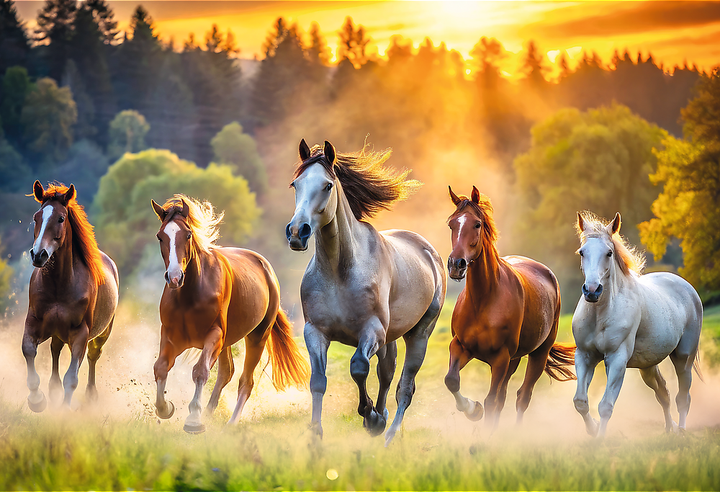 Puzzle Trefl Dzikie konie 1500 elementów 26215 (5900511262155) - obraz 3