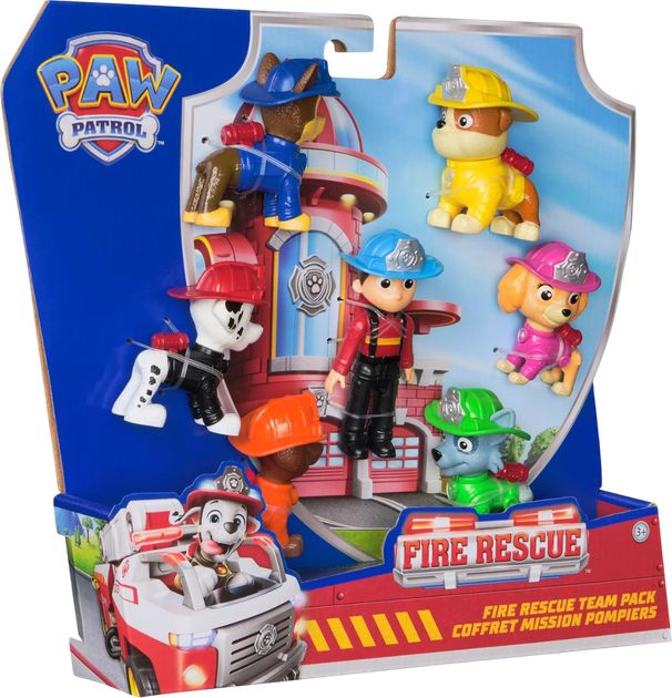 Zestaw figurek Spin Master Paw Patrol Fire Rescue 7 szt (681147067691) - obraz 4