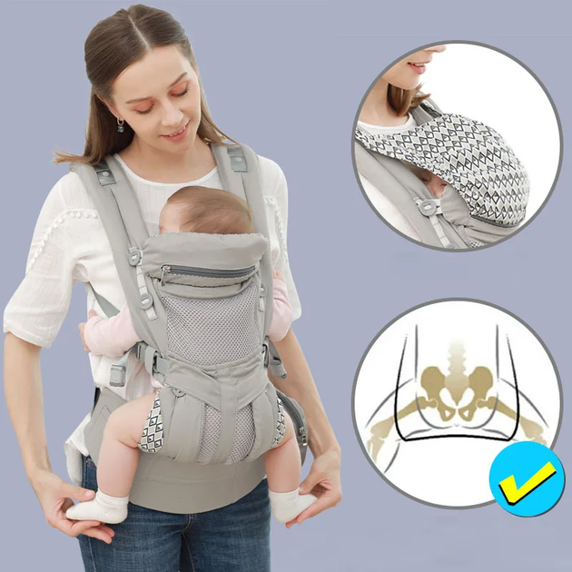 Ерго рюкзак-переноска з народження Aimama Baby Carrier KT6011101 - зображення 5