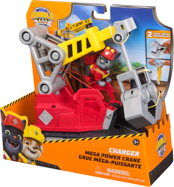 Koparka budowlana Spin Master Rubble & Crew z akcesoriami (681147071612) - obraz 6