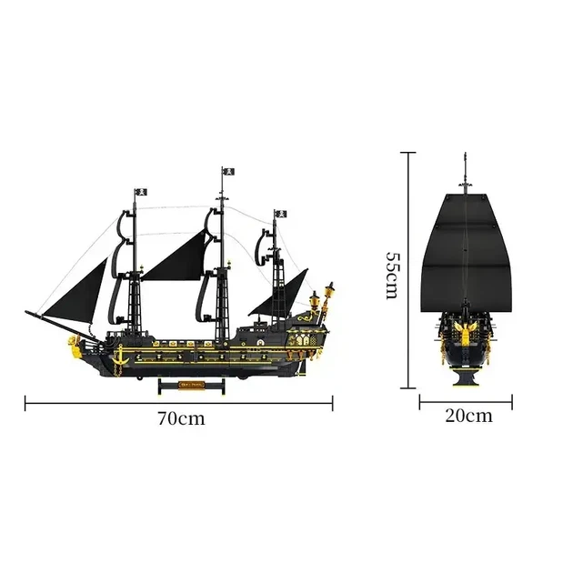 Піратський корабель Чорна перлина Mould King Black Pearl FC6010