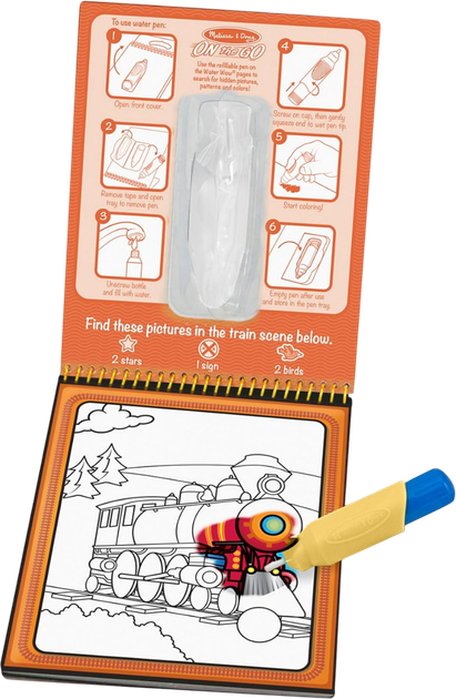 Kolorowanka wodna Melissa & Doug Water WOW! Pojazdy (681147005280) - obraz 3