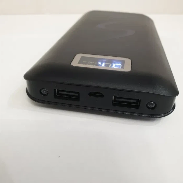 Портативный Power Bank UKC 30000 mAh зарядное устройство с LCD экраном Черный 2176 - изображение 6