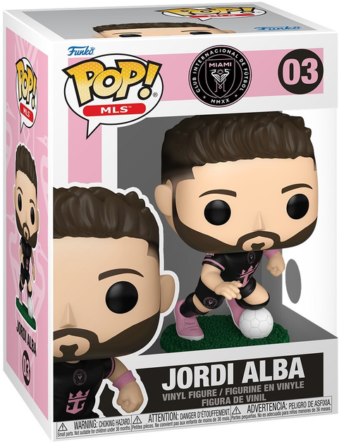 Ігрова фігурка Funko POP MLS: Inter Miami - Jordi Alba (5908305249887) - зображення 1
