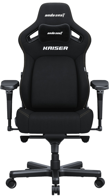 Fotel gamingowy Anda Seat Kaiser 4 XL Black Fabric (AD12YDDC-XLL-20-B-CF) - obraz 1