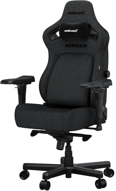 Fotel gamingowy Anda Seat Kaiser 4 XL Dark Gray Fabric (AD12YDDC-XLL-20-GB-CF) - obraz 4