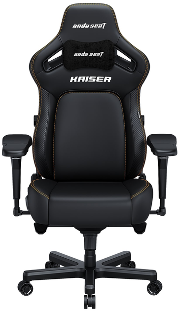 Fotel gamingowy Anda Seat Kaiser 4 L Elegant Black (AD12YDDC-L-20-B-PV/C) - obraz 1