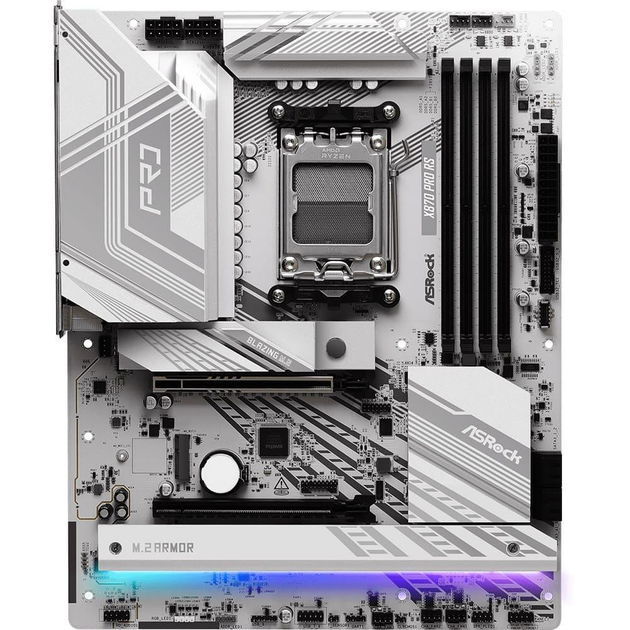 Материнська плата AsRock X870 PRO RS (X870 PRO RS) (Socket AM5, AMD X870, ATX) - изображение 1