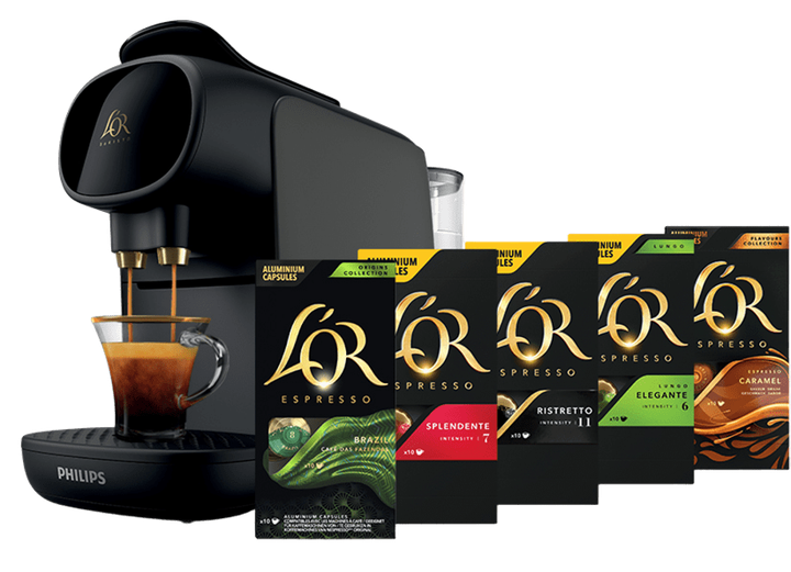 Кавоварка капсульна PHILIPS L'OR BARISTA Sublime + дегустаційний сет кава в капсулах L'OR (50 капсул) (8711000683965) - зображення 1