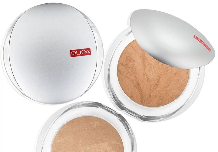 Компактная запеченная пудра для лица Pupa Luminys Silky Baked Face Powder (9 г) № 01 Ivory Beige - изображение 6