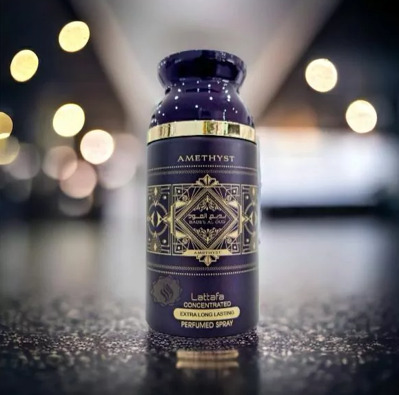 Lattafa Perfumes Bade'e Al Oud Amethyst Парфюмированный дезодорант унисекс, 250 мл - Фото 3 Lattafa Perfumes Bade'e Al Oud Amethyst Парфюмированный дезодорант унисекс, 250 мл - зображення 3