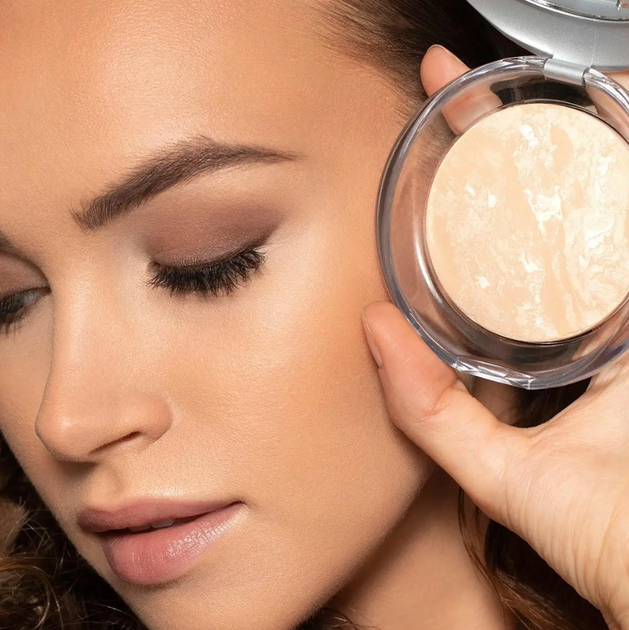 Компактная запеченная пудра для лица Pupa Luminys Silky Baked Face Powder (9 г) № 05 Amberlight - изображение 8
