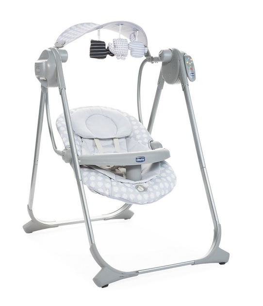 Дитяча гойдалка Chicco Polly Swing Up Сіра (8058664138647) - зображення 3