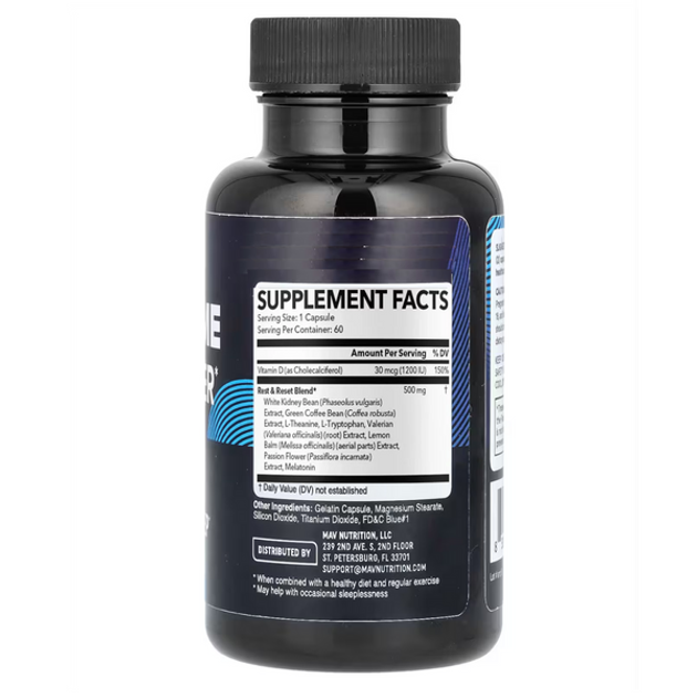 Нічний засіб для спалювання жиру MAV Nutrition Night Time Fat Burner 60 капсул - зображення 9