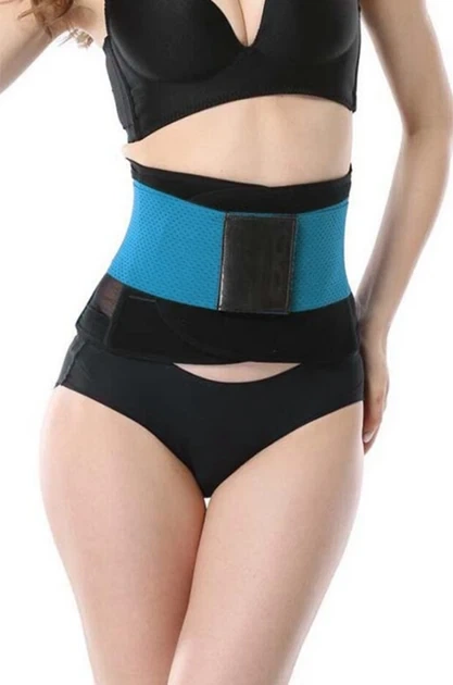 Пояс для схуднення на липучці утягуючий Hot Shapers Belt Power Чорно-синій - Фото 2 Пояс для схуднення на липучці утягуючий Hot Shapers Belt Power Чорно-синій - изображение 2