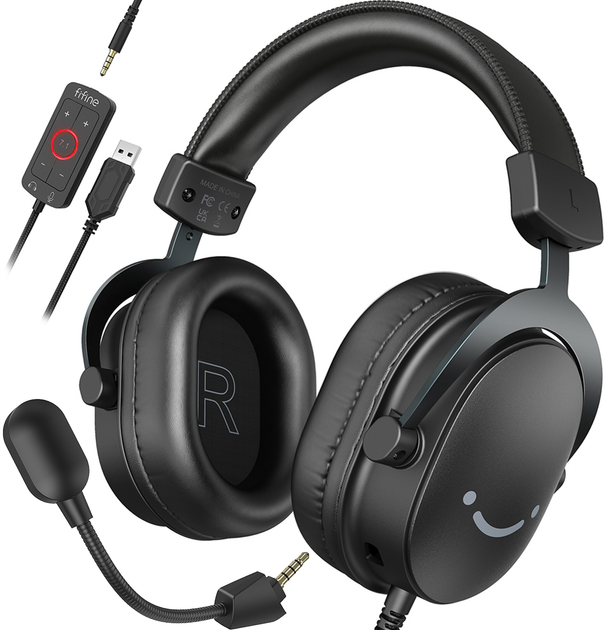 Słuchawki Fifine H9 AmpliGame RGB 7.1 Black (4820216972597) - obraz 2