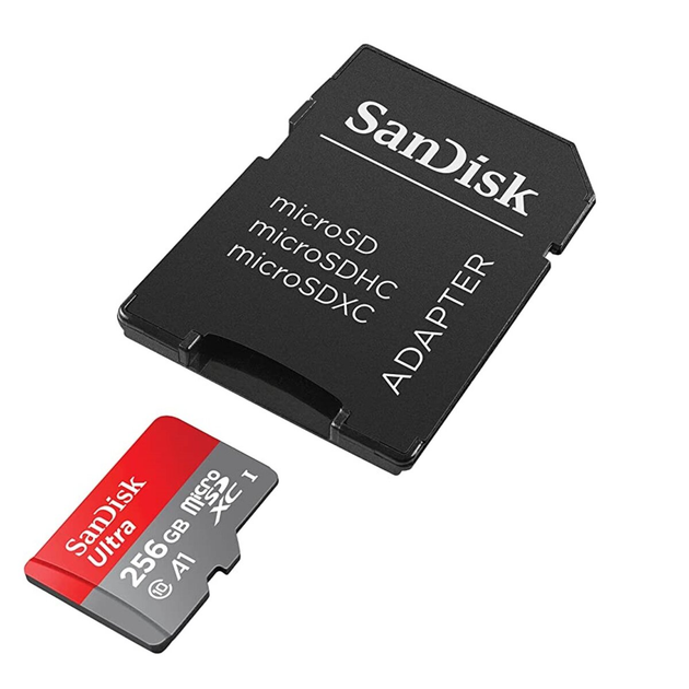 Карта пам'яті microSDXC (UHS-1) SanDisk Ultra 256Gb class 10 A1 (150MB/s) (adapter SD) (SDSQUAC-256G-GN6MA) - изображение 3