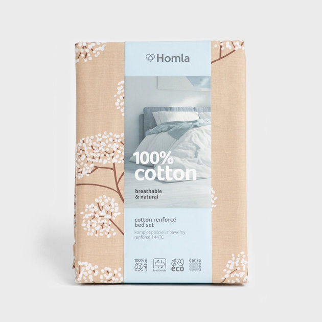 Комплект постільної білизни Homla Otu King Size Підковдра 220 x 200 см + 2 наволочки 70 x 80 см бавовняний (5906496730337) - зображення 6