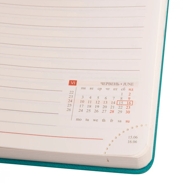 Деловой блокнот Leo Planner Glory 252412 352 листа бирюзовый 4946422 - изображение 8
