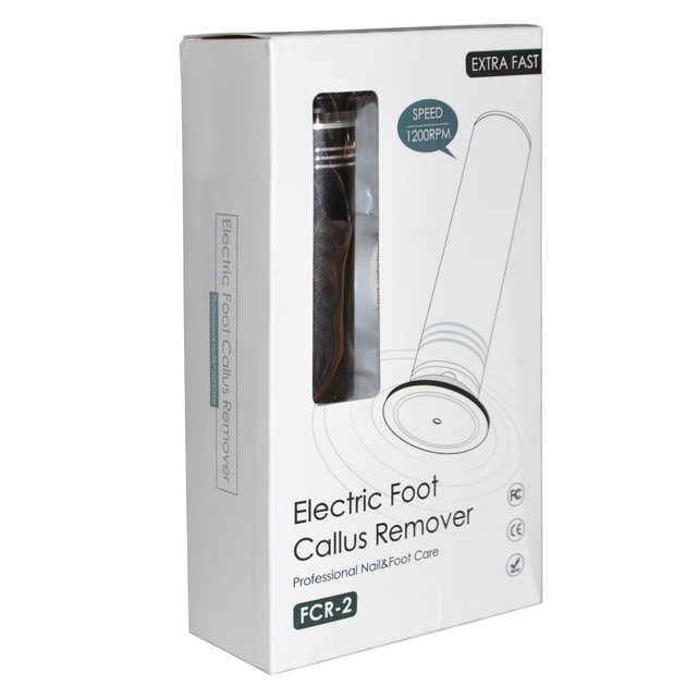 Профессиональная электрическая пилка для педикюра Callus Remover 1200 об/мин 36W Electric foot callus remover FCR-2 черная - изображение 4