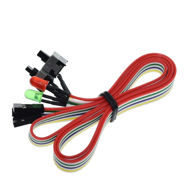 Кнопка ввімкнення ПК перезавантаження ПК індикатори Power SW Reset SW HDD LED POWER LED - зображення 4