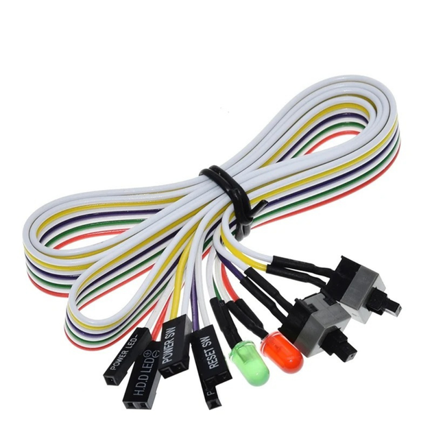 Кнопка ввімкнення ПК перезавантаження ПК індикатори Power SW Reset SW HDD LED POWER LED - зображення 5