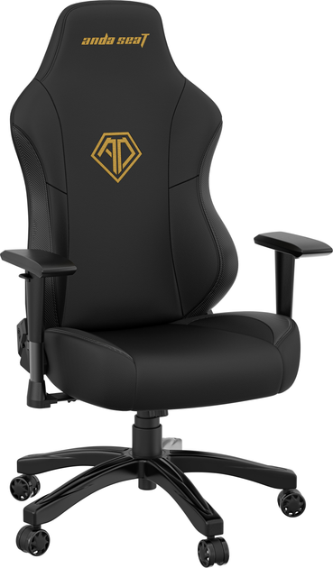 Fotel gamingowy Anda Seat Phantom 3 Size L Black & Gold (AD18Y-06-B-PV/C) - obraz 2