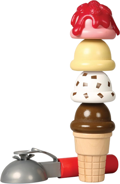 Ігровий набір Melissa & Doug Велика Дерев'яна Крамниця Морозива (681147005563) - зображення 3