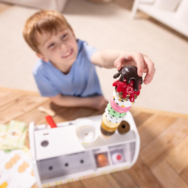 Ігровий набір Melissa & Doug Велика Дерев'яна Крамниця Морозива (681147005563) - зображення 5